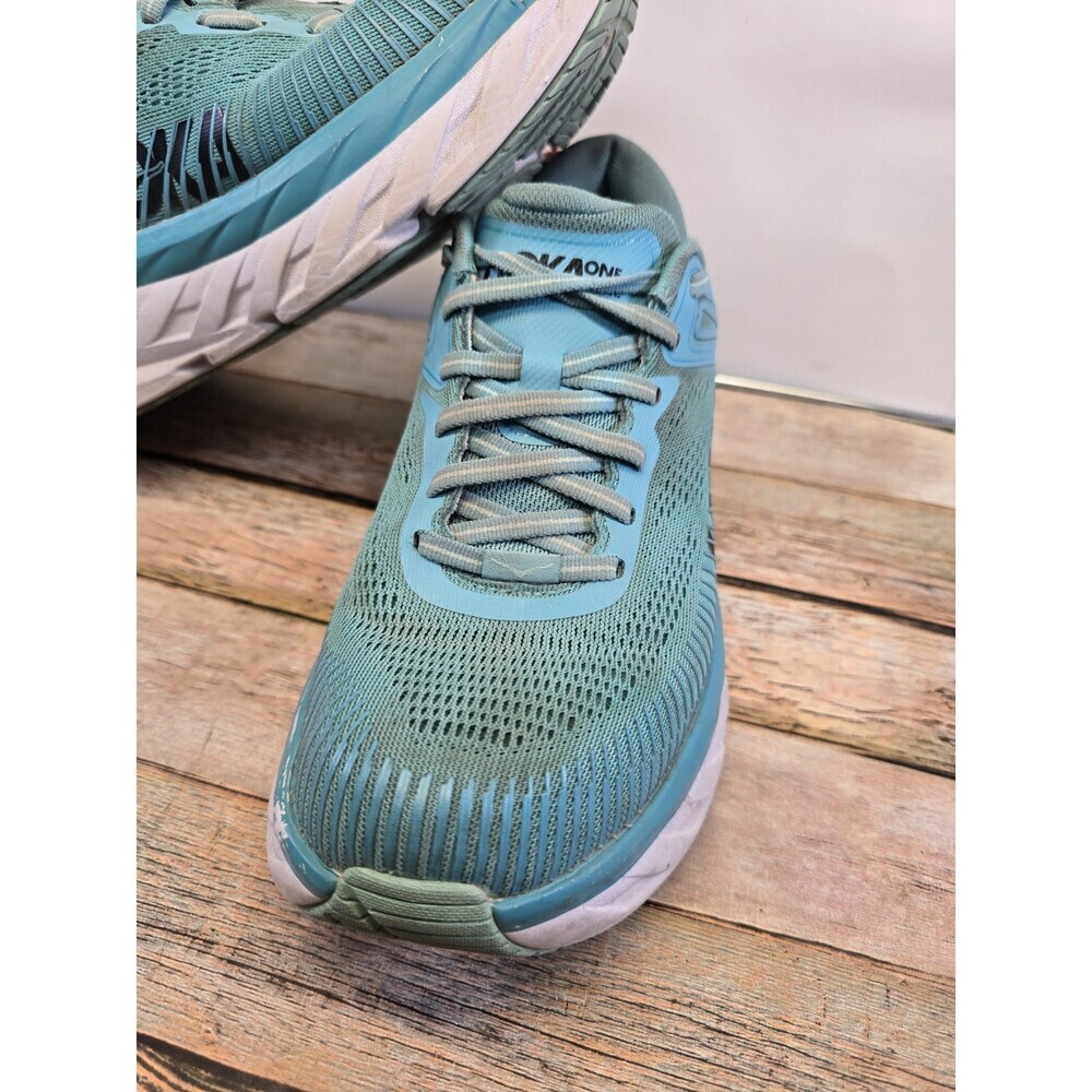 Hoka One One Bondi 7 Shoes Aqua Blue Women’s Size 8.5 1110519 - Picture 3 of 8